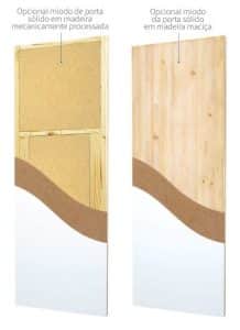 estrutura de porta de madeira