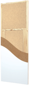 estrutura porta de madeira