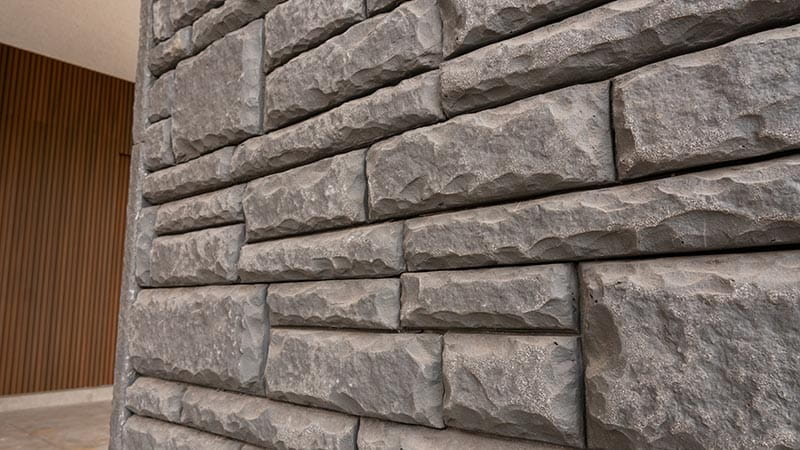 revestimento de parede 3d com textura de pedra
