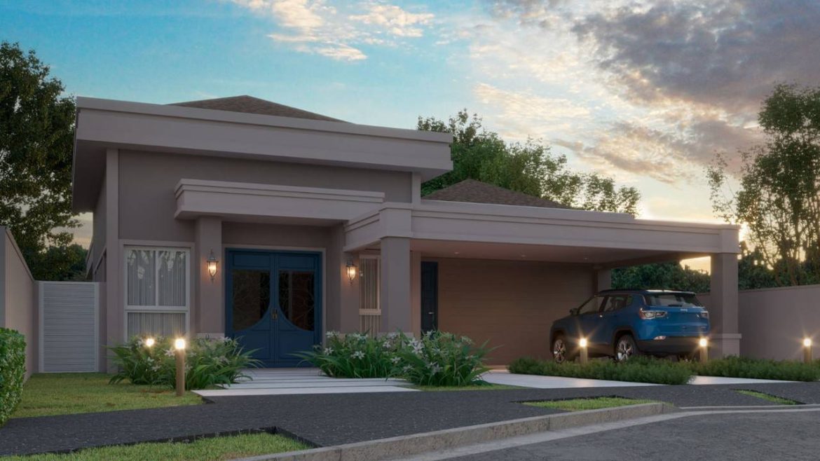 proejto de cada com um pavimento