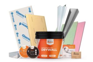 Componentes essenciais para montagem de parede em drywall