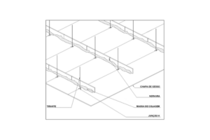 forro de drywall aramado