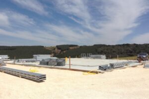 Execução de fundação radier para residência construída em Steel Framing